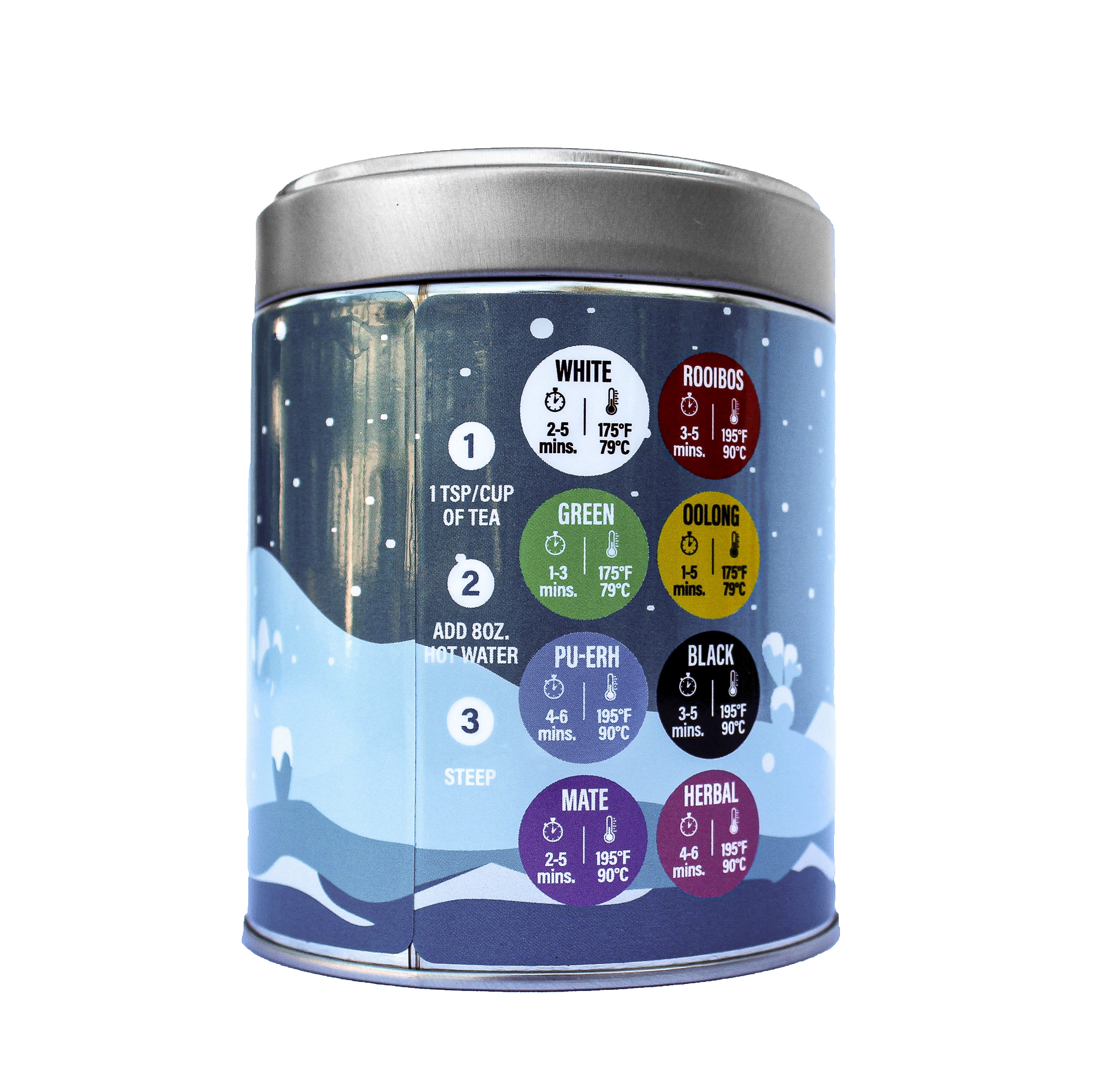 "Winter Cactus" Tea Tin