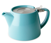 Stump Teapot with Stainless Steel Lid & Infuser 18 oz (color options)