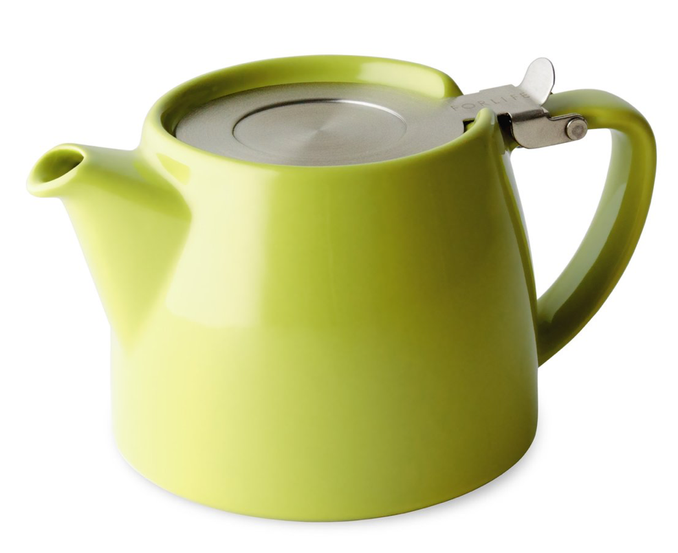 Stump Teapot with Stainless Steel Lid & Infuser 18 oz (color options)