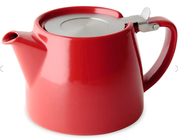 Stump Teapot with Stainless Steel Lid & Infuser 18 oz (color options)