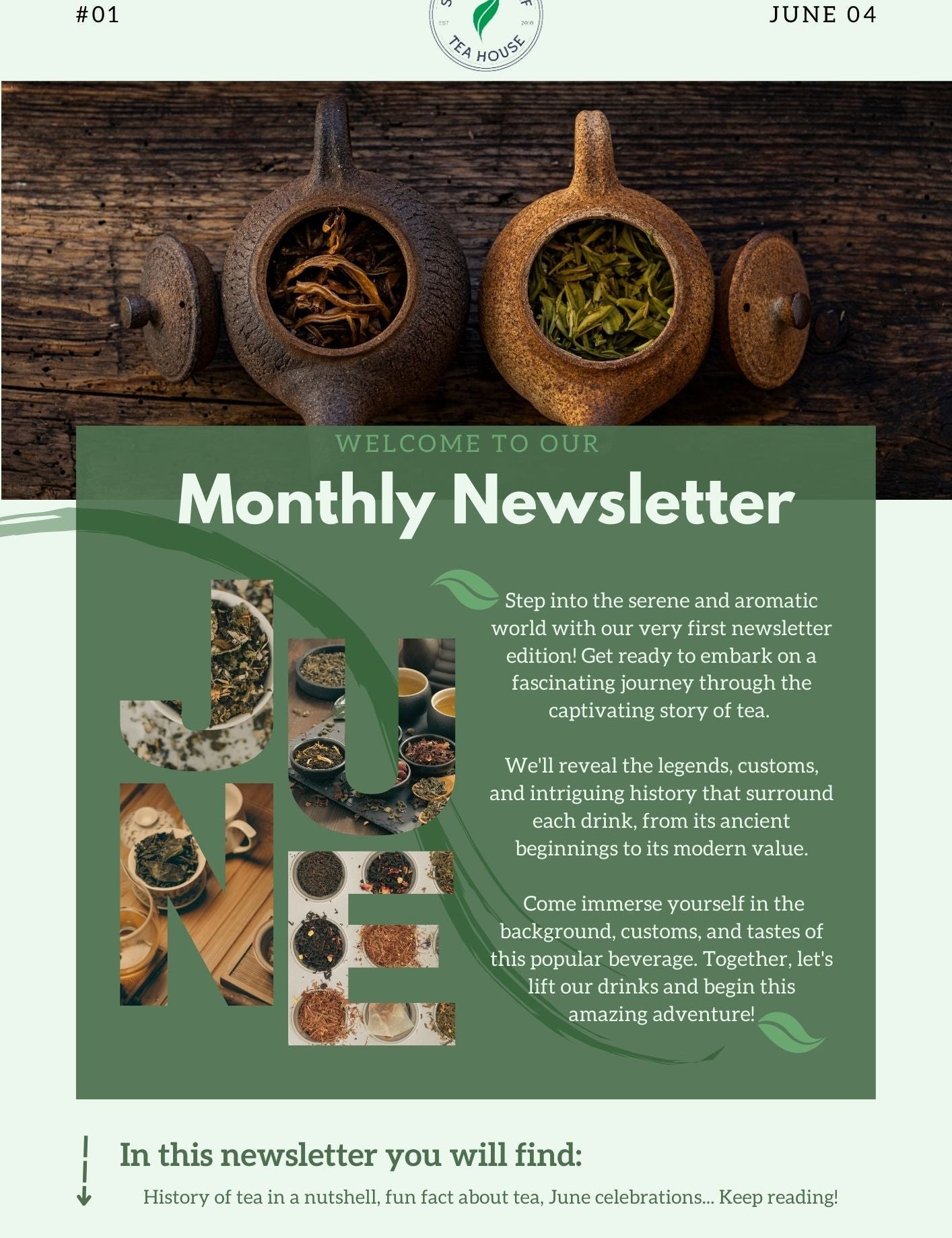 THE SCENTED LEAF TEA JUNE NEWSLETTER