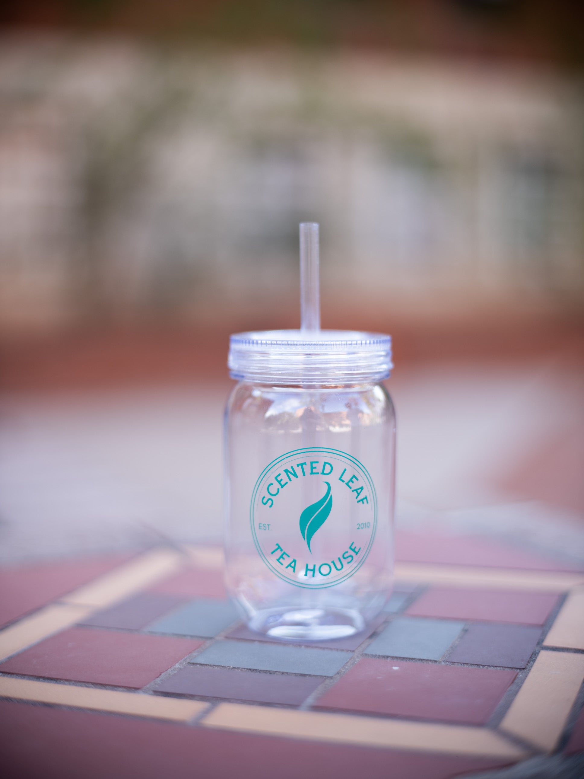 Plastic Mason Tumbler with Straw 24 oz
