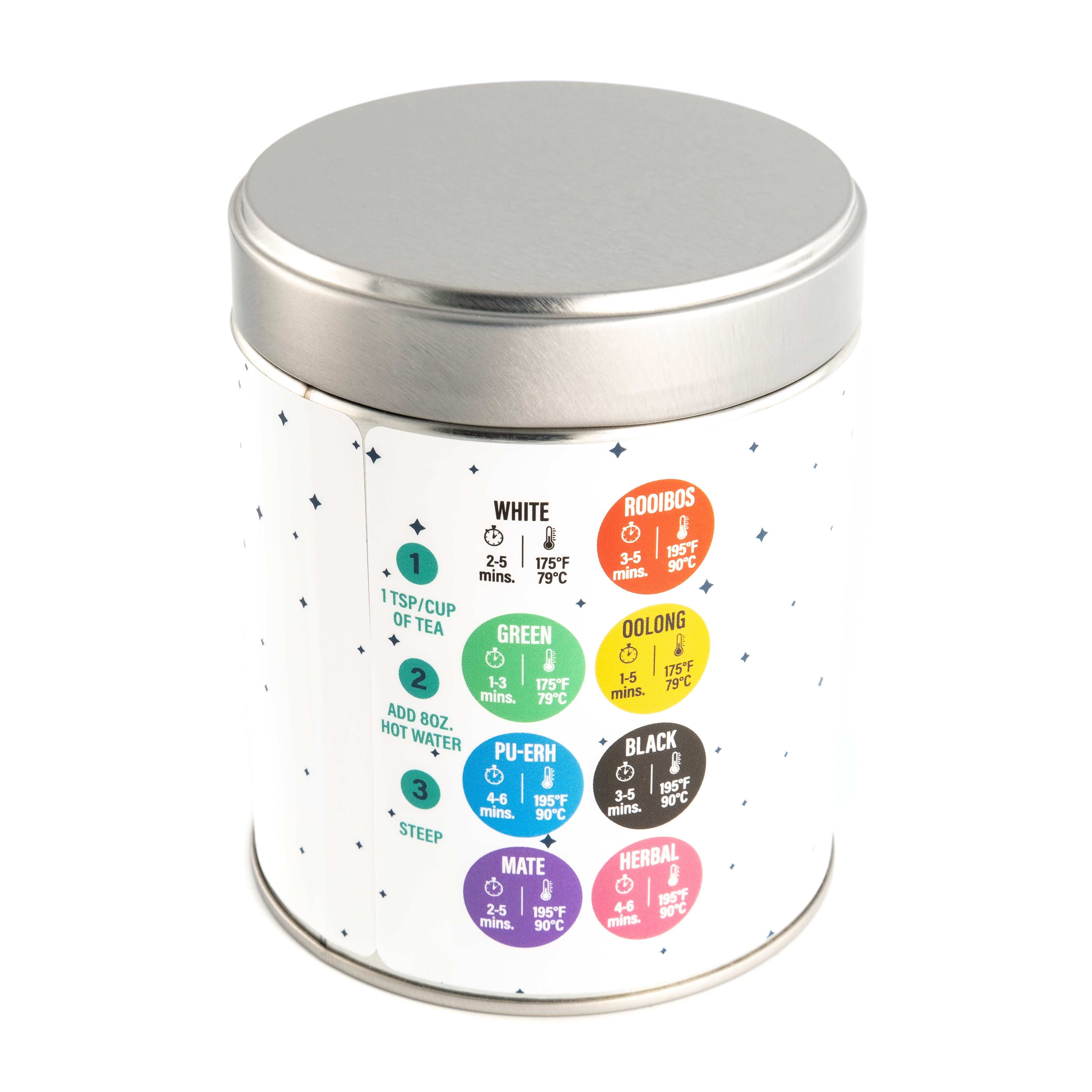 "Blue Polka Dot" Tea Tin