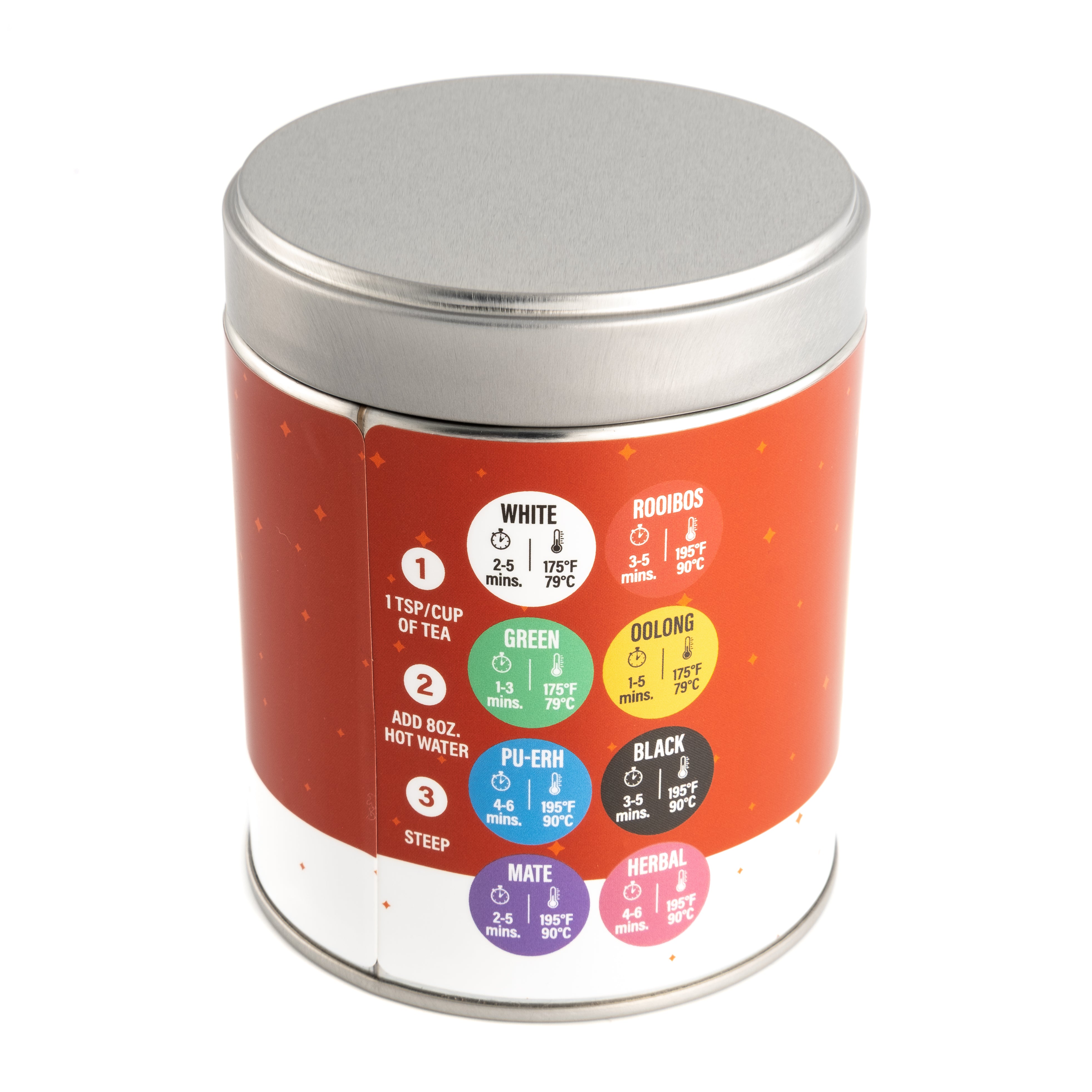 "Red Polka Dot" Tea Tin